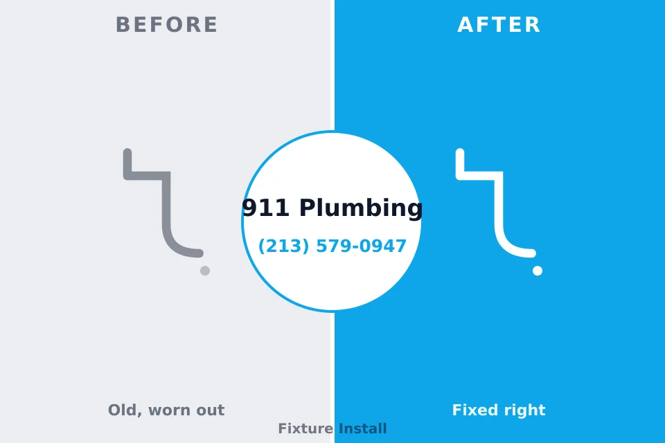 Before and after: plumbing company East Greenville, PA